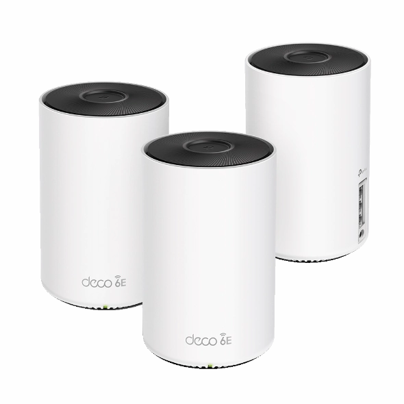 2x Pack: Tp-Link Router - Deco WE10800 - 5.4Gbps - Gigabit Ethernet - 2.4 GHz;5 GHz;6GHz