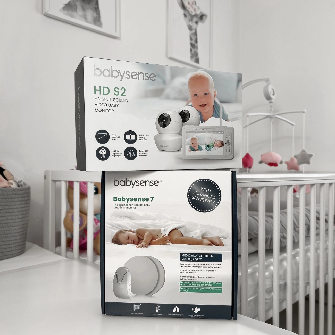 Babysense True Sleep: Video Baby Monitor with Breathing Motion Detection & Safety Alerts. 1 or 2 Cameras