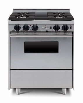 Chicago Brick Oven - 30 Dual-Fuel Self-Cleaning Convection Range - Sealed Burners