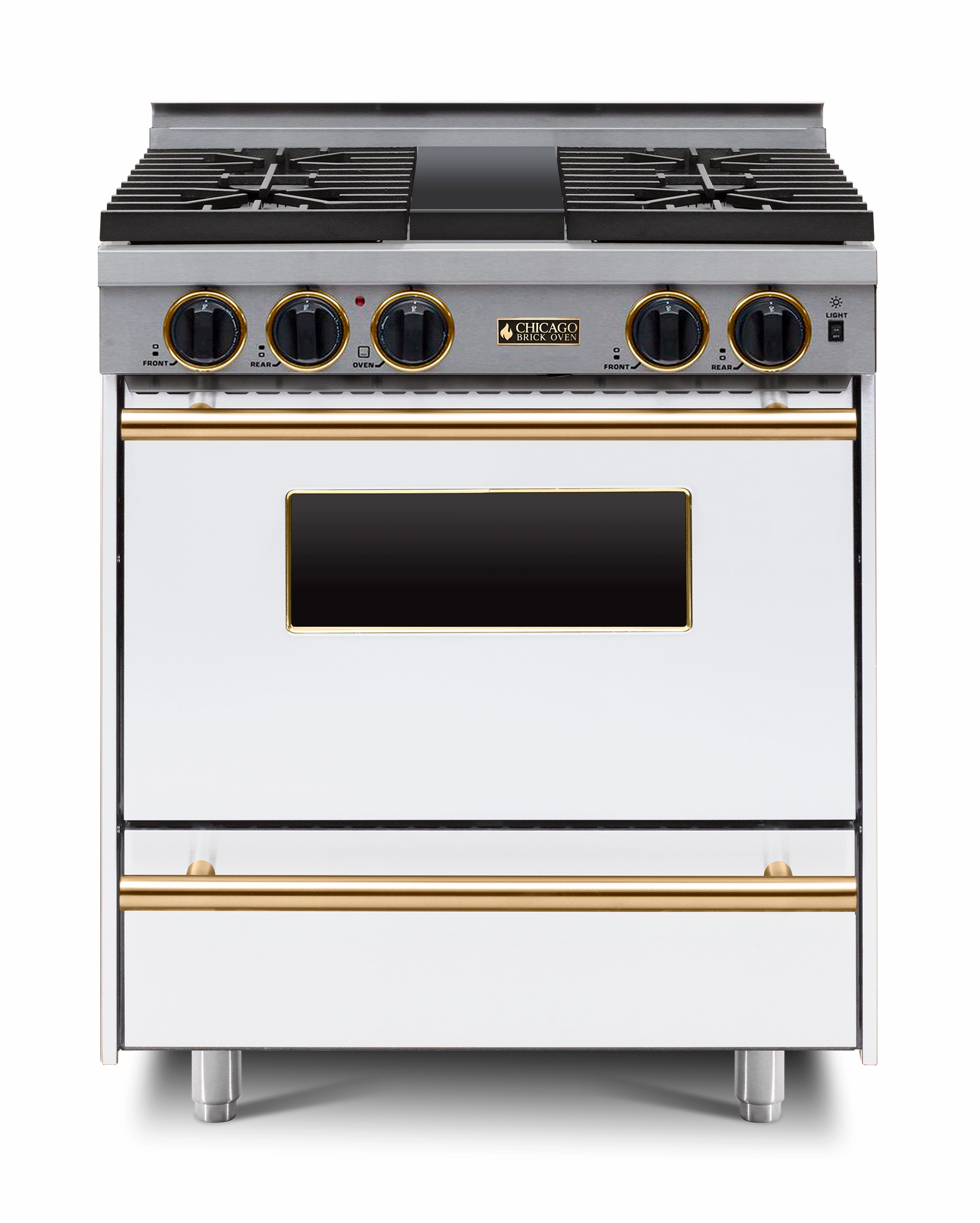 Chicago Brick Oven - 30 LP Gas All-Gas Convection Range - Sealed Burners