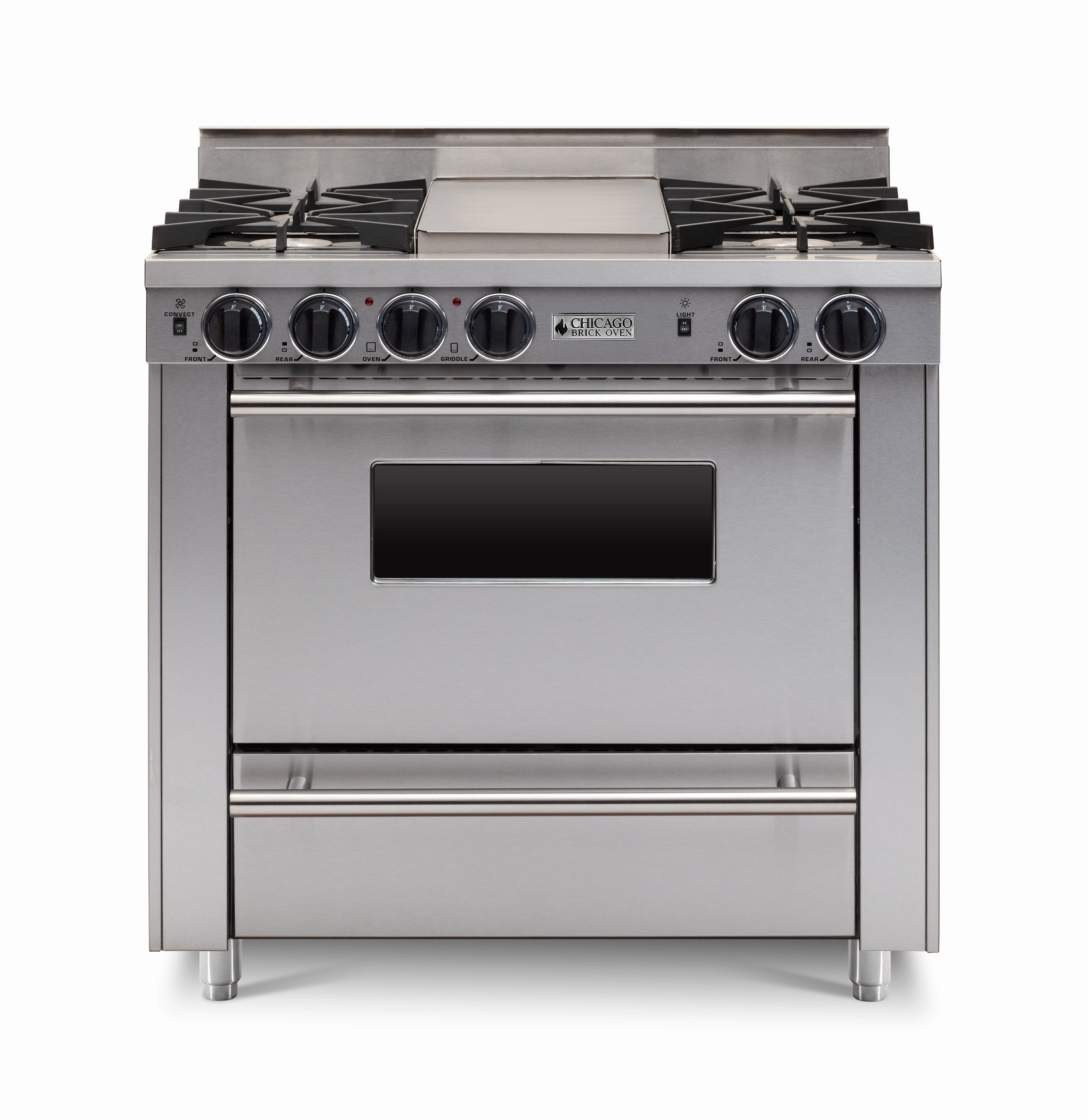 Chicago Brick Oven - 36 All-Gas Range - Open Burner