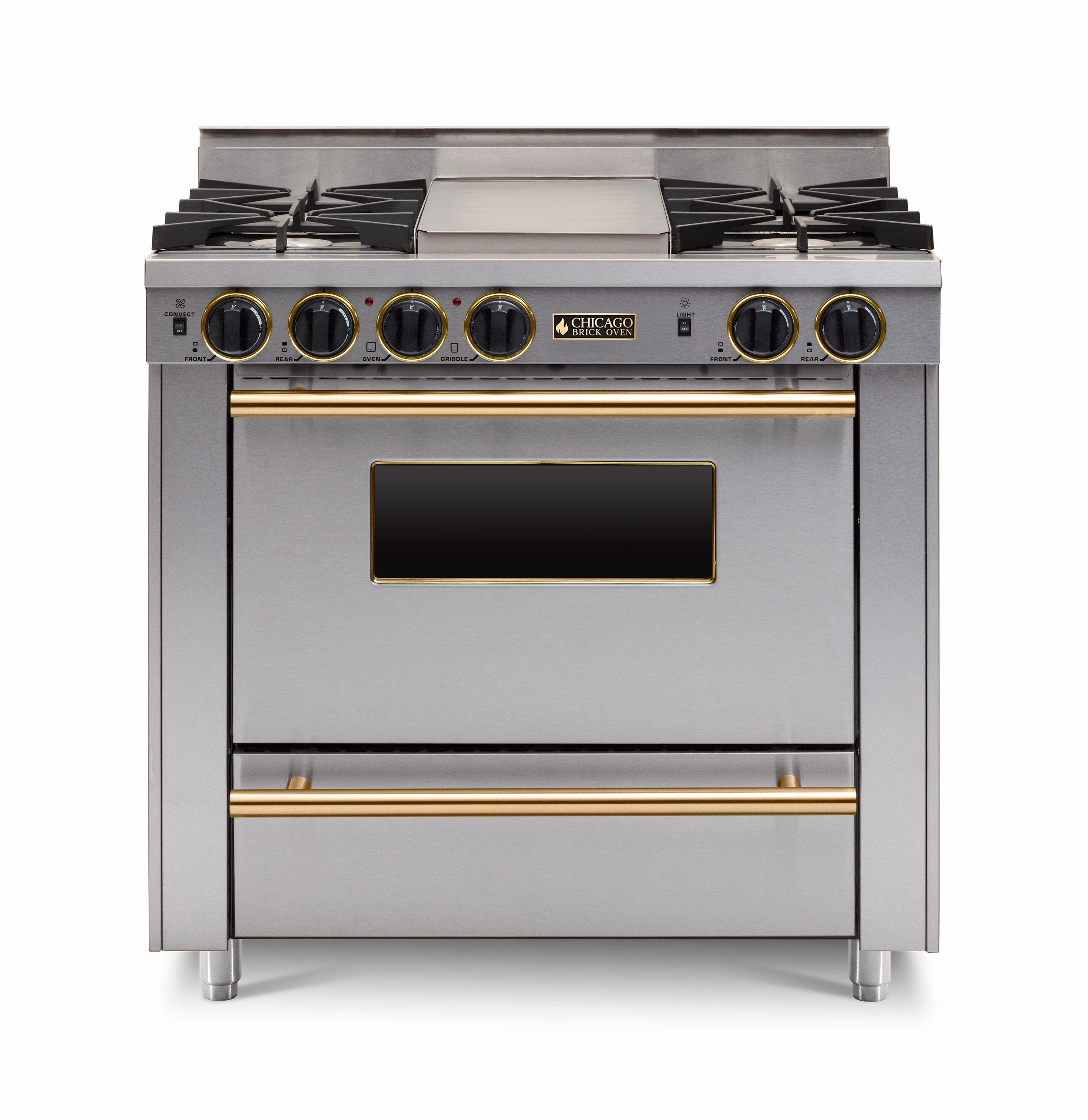 Chicago Brick Oven - 36 All-Gas Range - Open Burner
