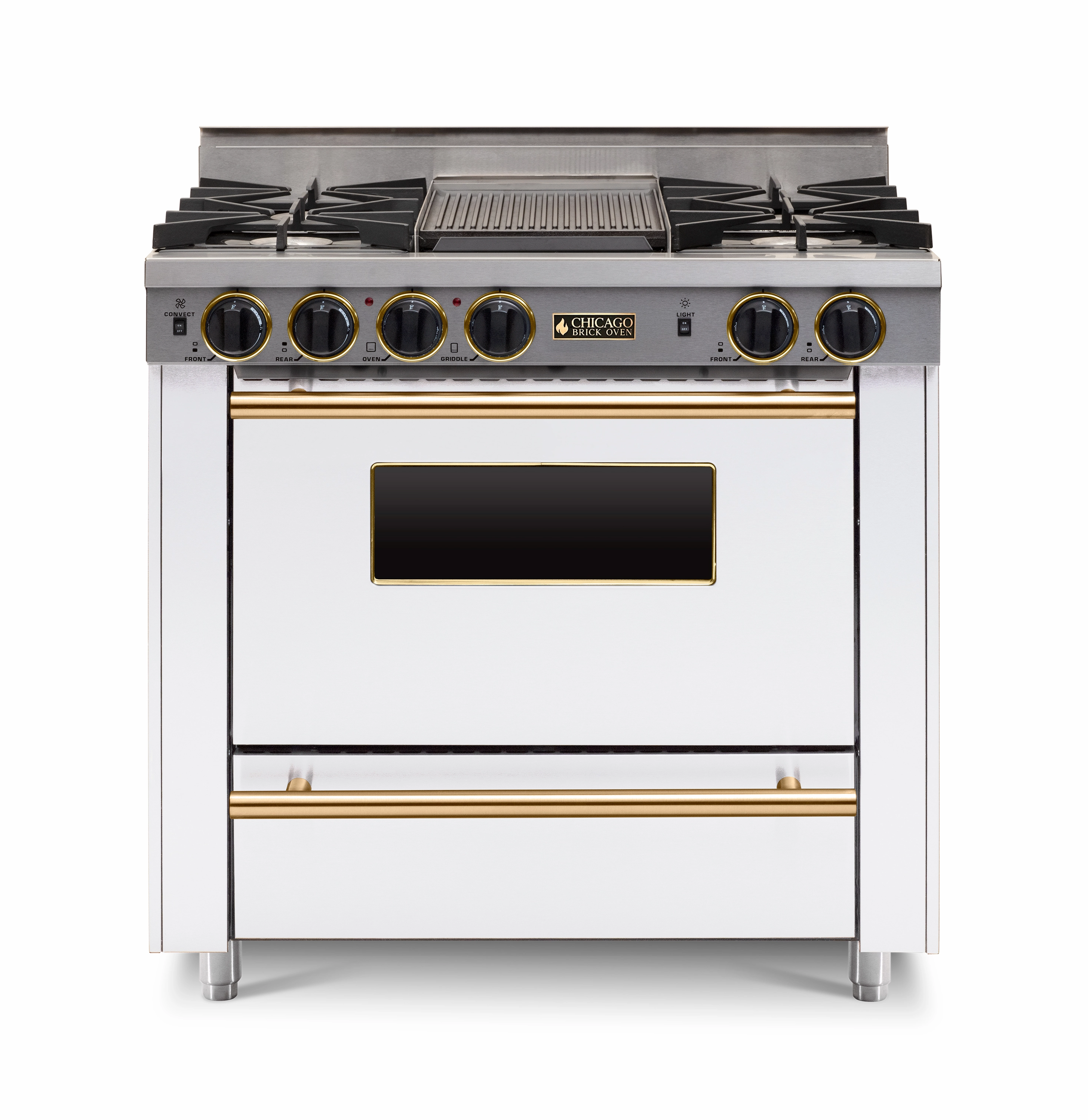 Chicago Brick Oven - 36 All-Gas Range - Open Burner