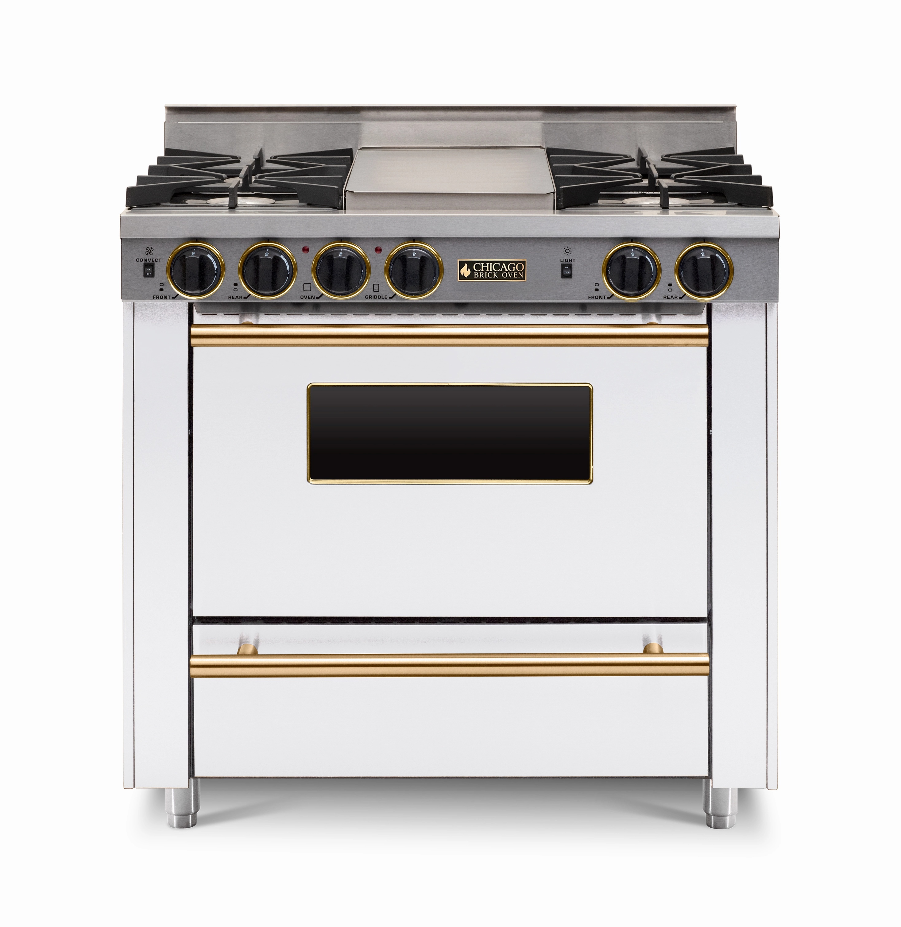 Chicago Brick Oven - 36 All-Gas Range - Open Burner