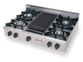 Chicago Brick Oven - 36 Natural Gas Rangetop with Open Burners - High-Performance. Pro-Style Culinary Control