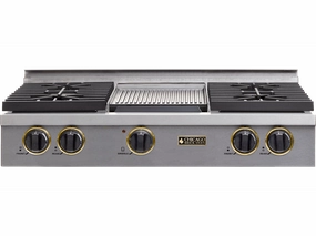 Chicago Brick Oven - 36 Natural Gas Rangetop with Sealed Burners (4-6 Burner Options) - Pro-Style Cooking