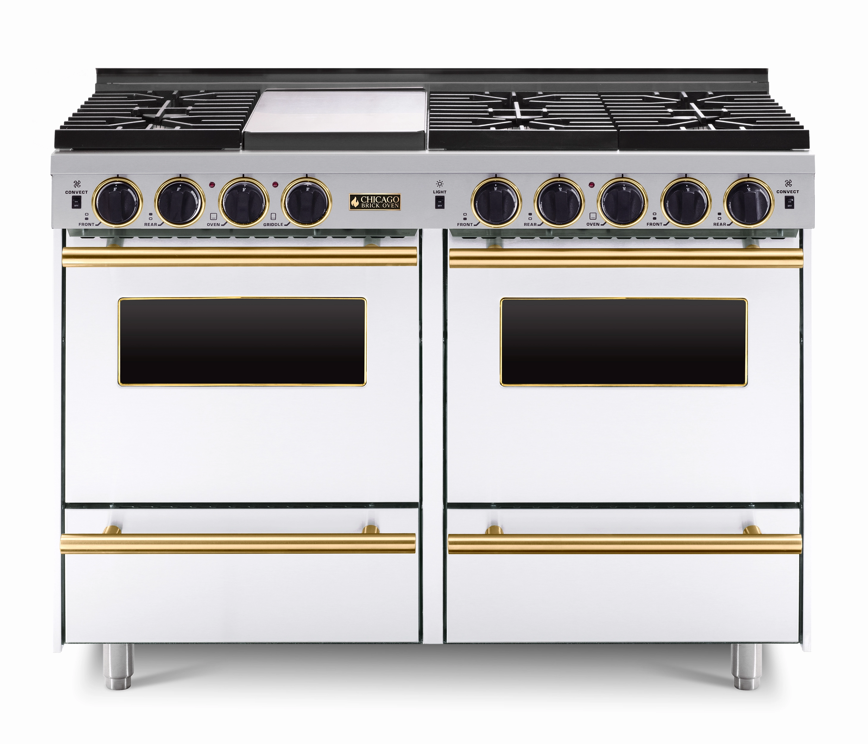 Chicago Brick Oven - 48 All-Gas Convection Range - Sealed Burners