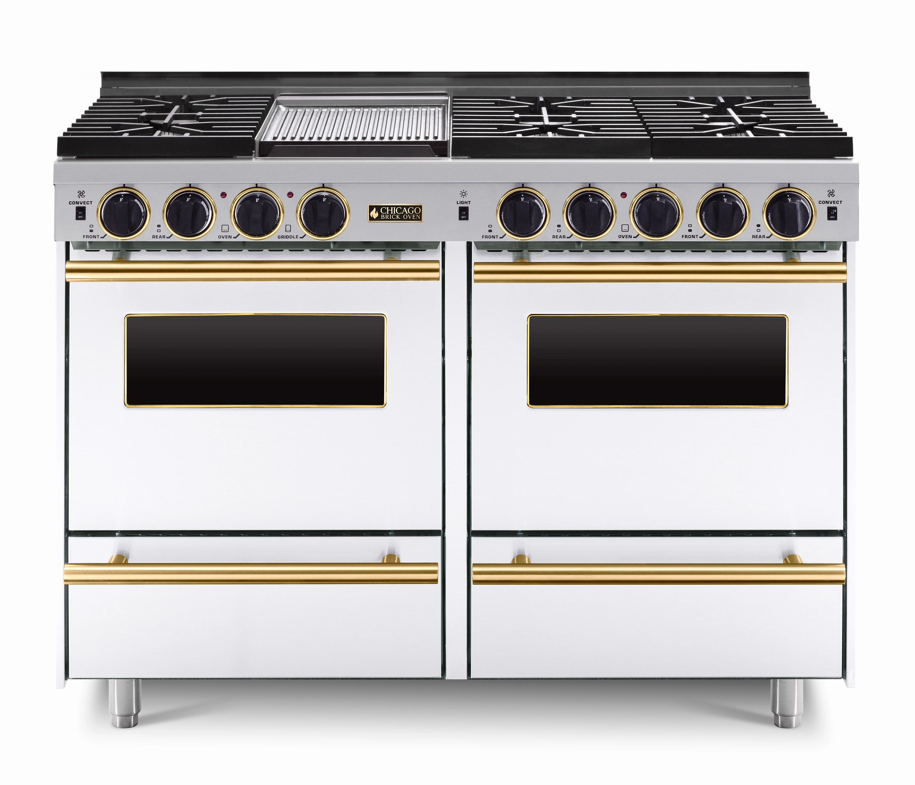 Chicago Brick Oven - 48 All-Gas Convection Range - Sealed Burners
