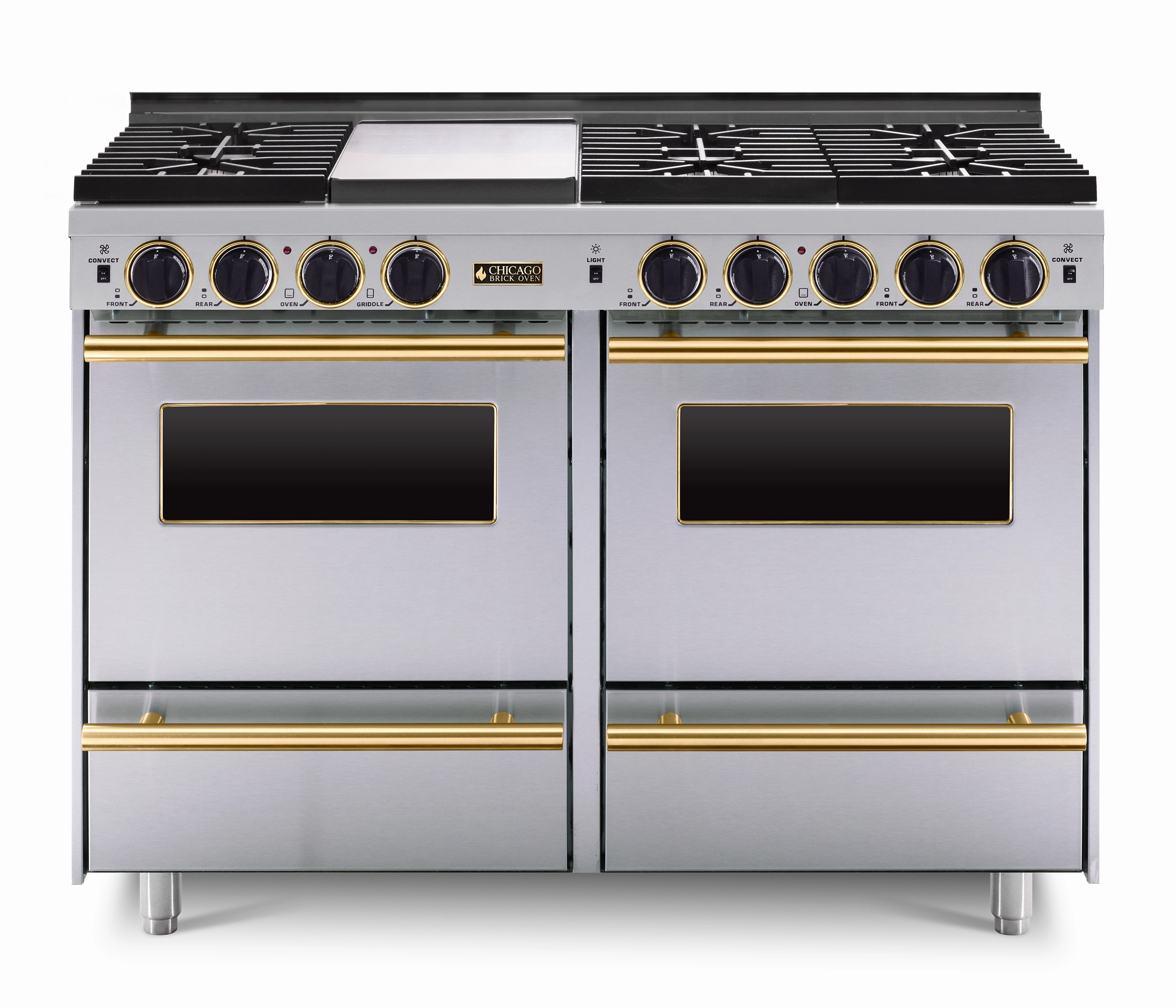 Chicago Brick Oven - 48 LP All-Gas Convection Range - Sealed Burners