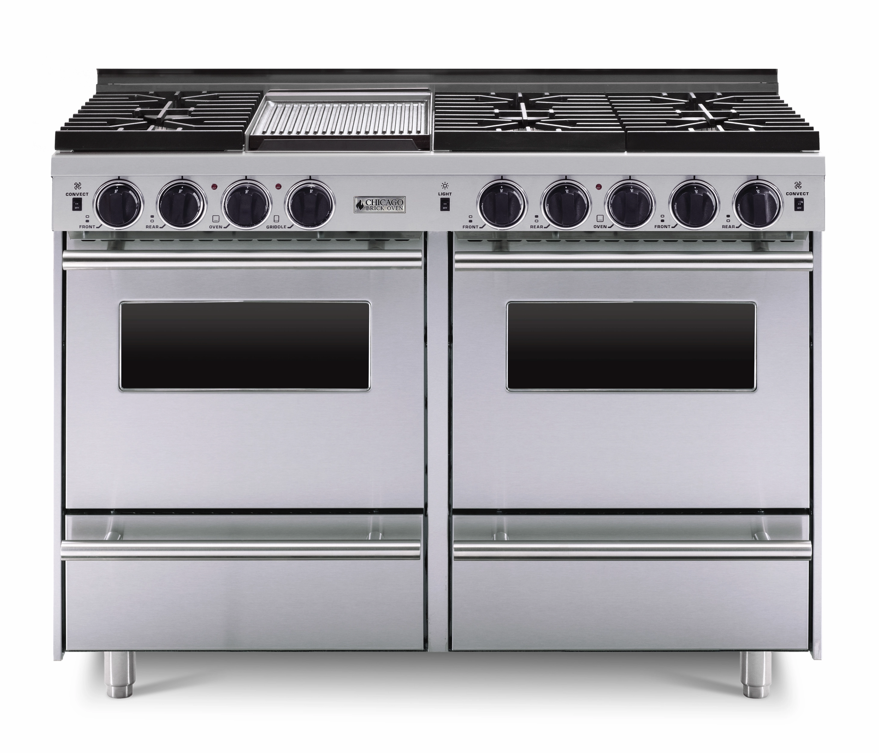 Chicago Brick Oven - 48 LP All-Gas Convection Range - Sealed Burners