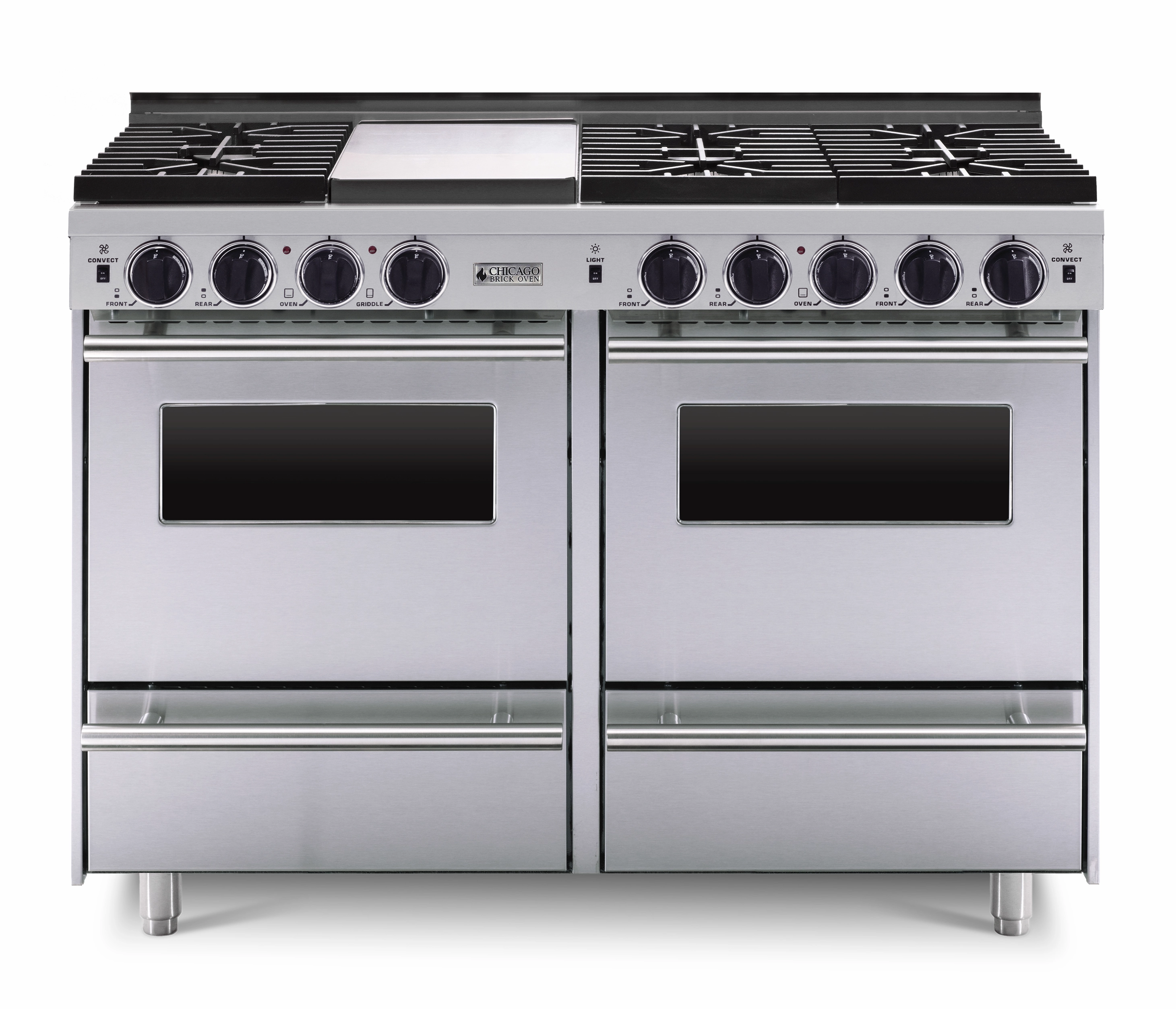 Chicago Brick Oven - 48 LP All-Gas Convection Range - Sealed Burners