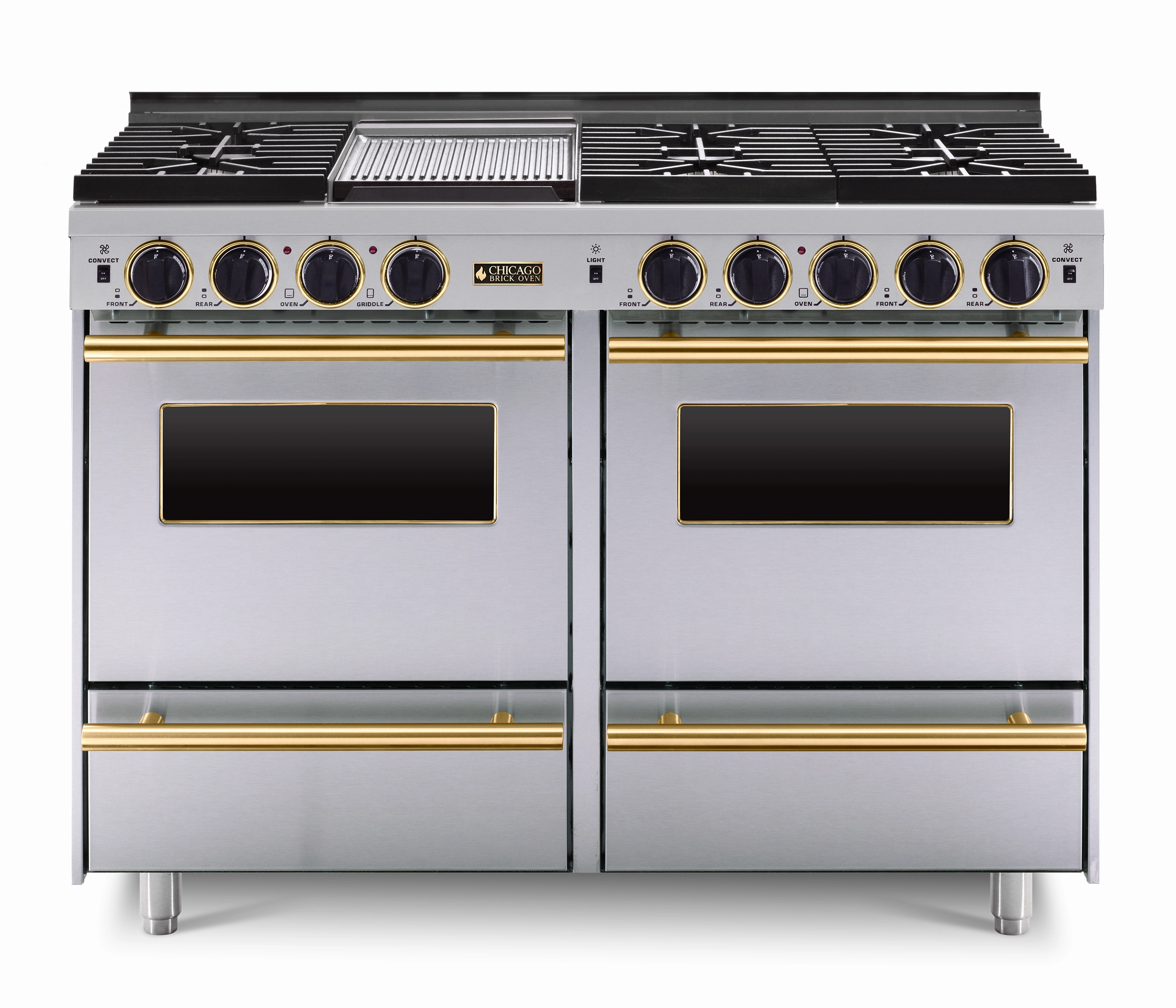 Chicago Brick Oven - 48 LP All-Gas Convection Range - Sealed Burners