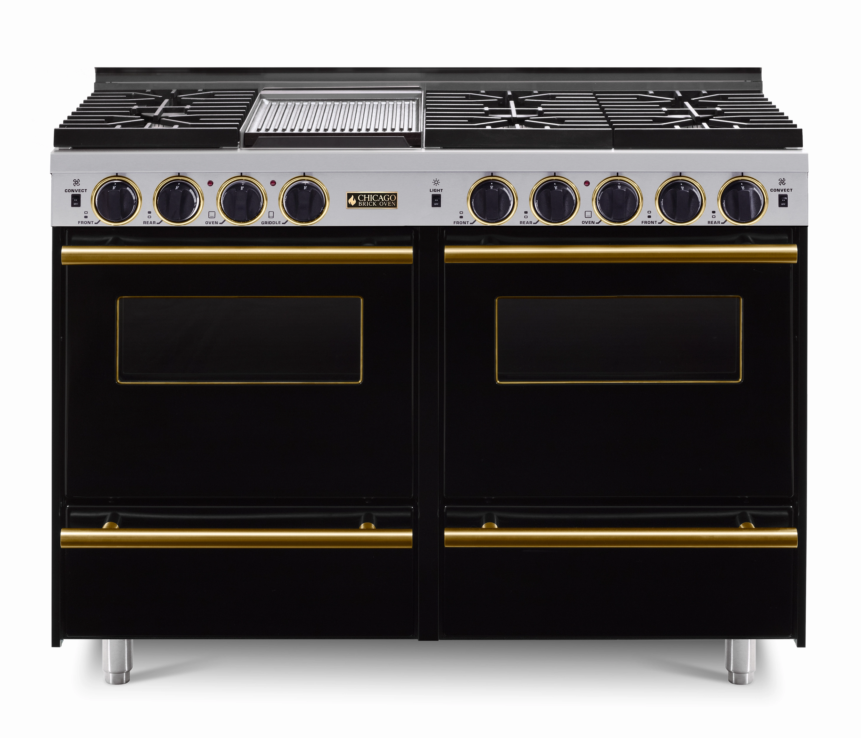 Chicago Brick Oven - 48 LP All-Gas Convection Range - Sealed Burners