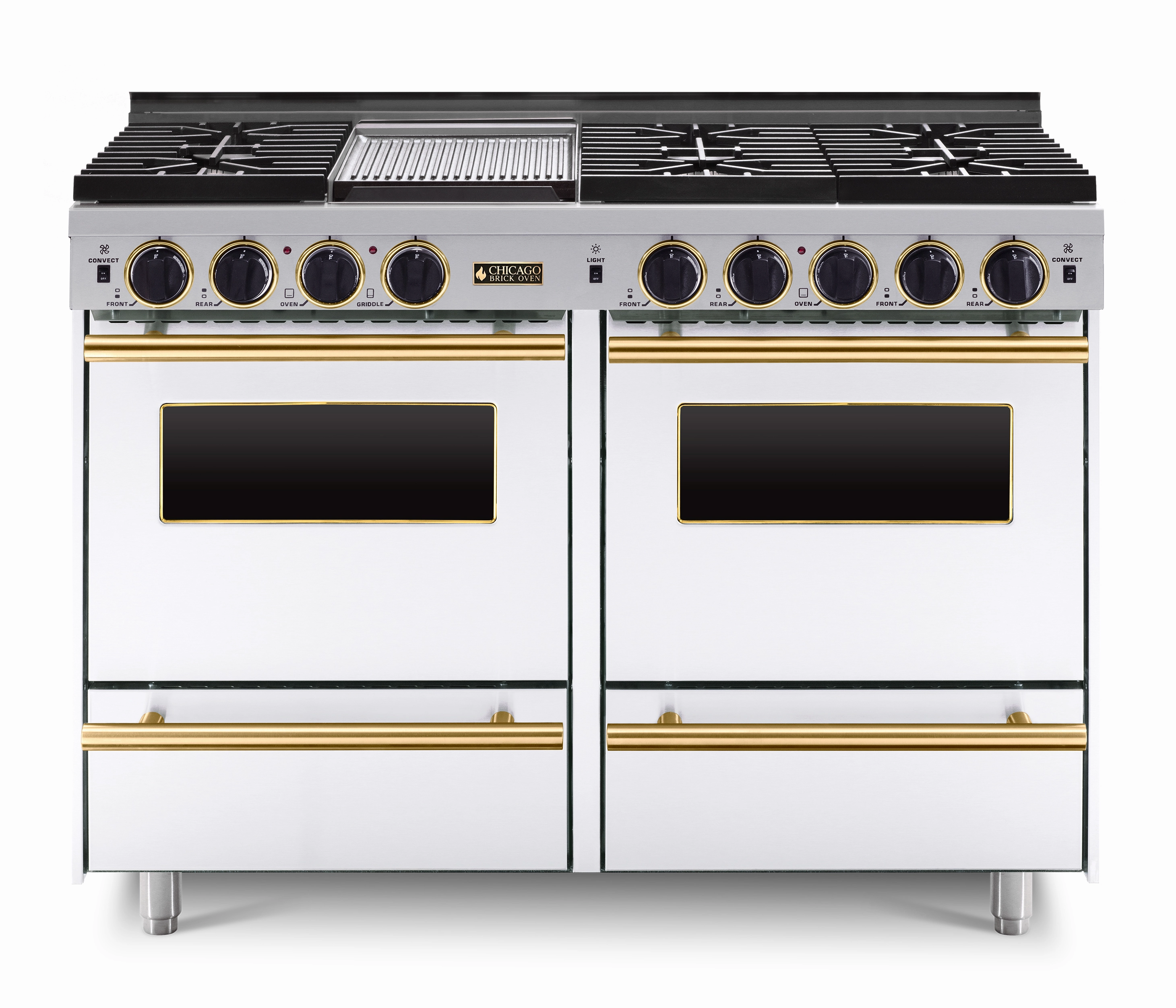 Chicago Brick Oven - 48 LP All-Gas Convection Range - Sealed Burners