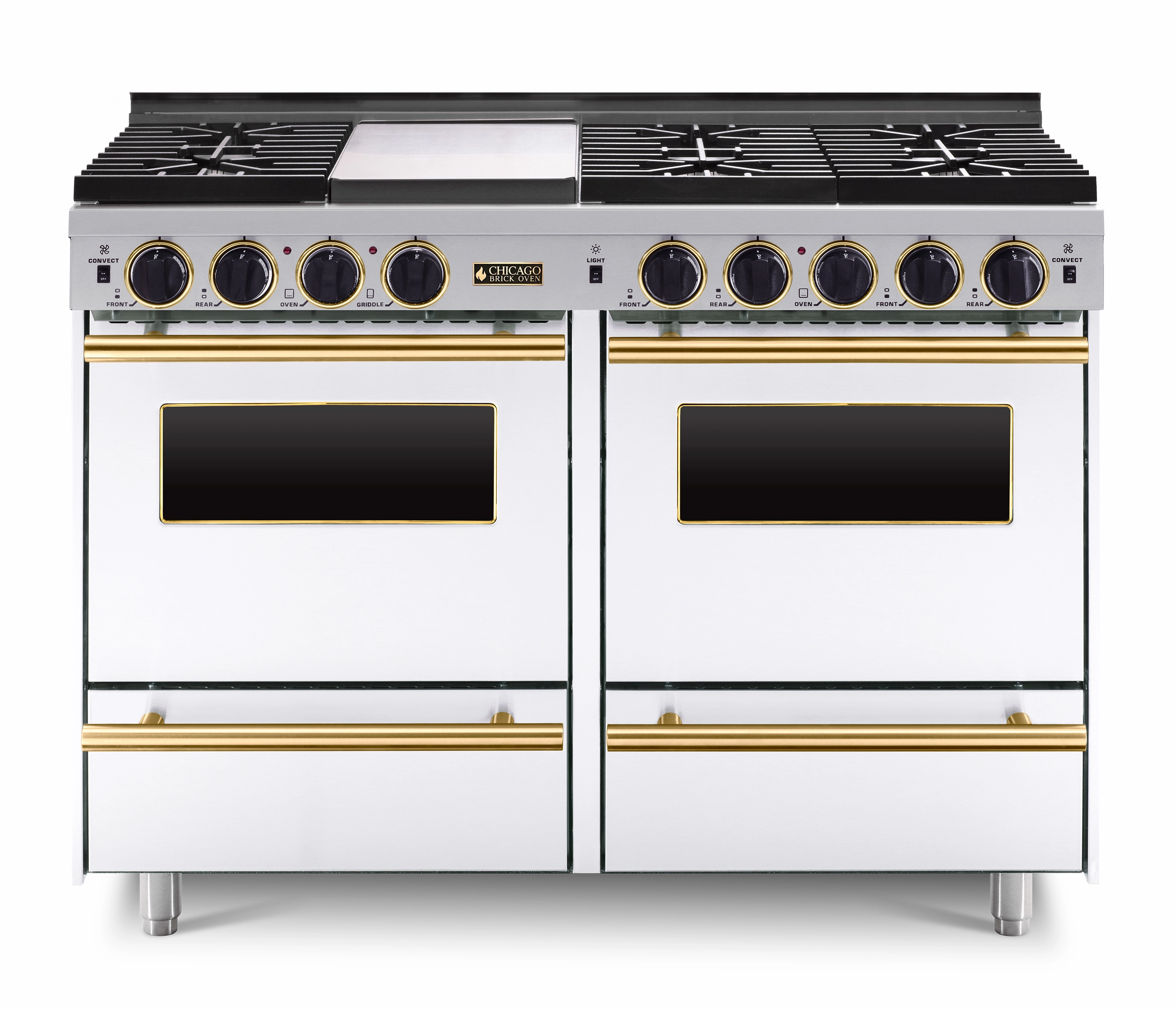 Chicago Brick Oven - 48 LP All-Gas Convection Range - Sealed Burners