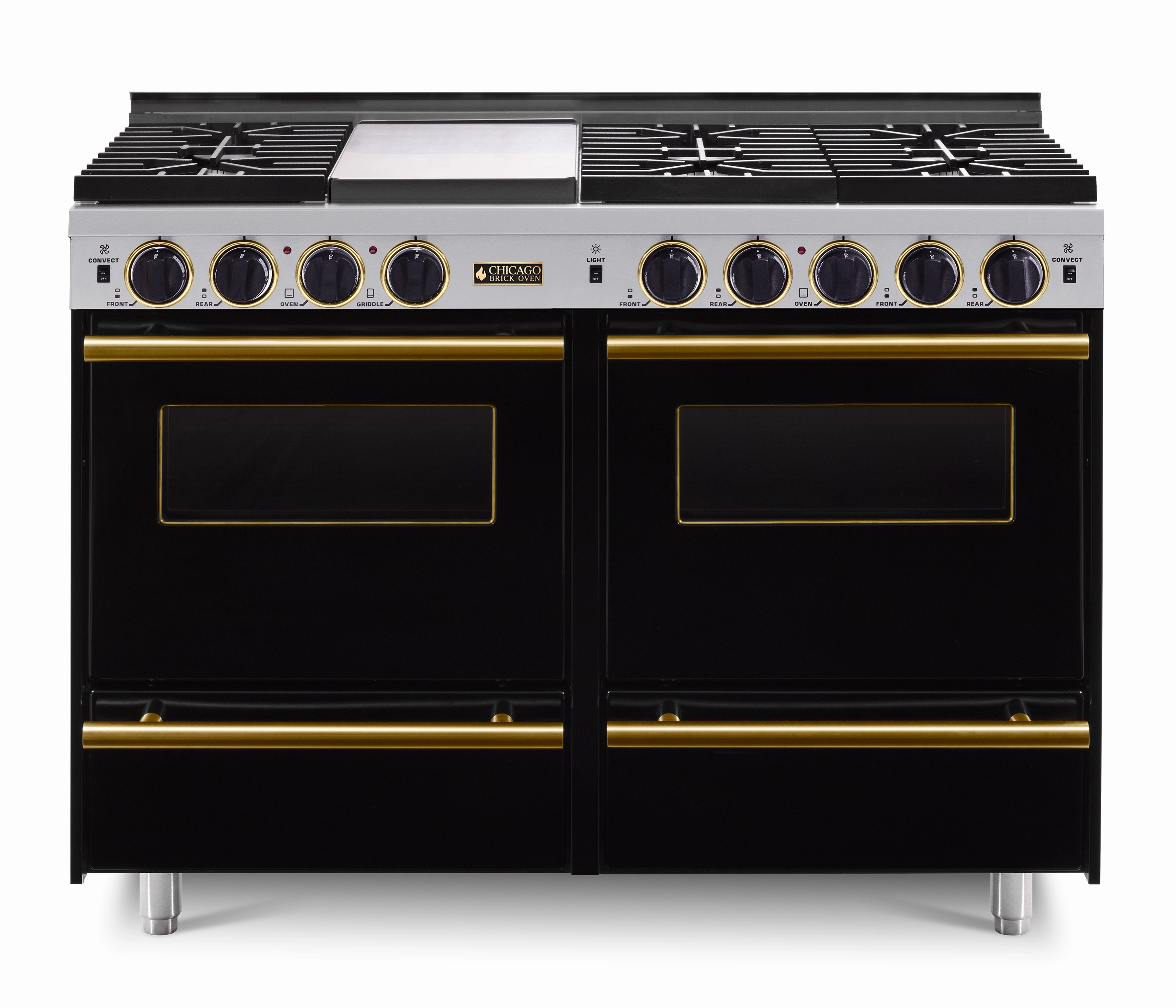 Chicago Brick Oven - 48 LP All-Gas Convection Range - Sealed Burners