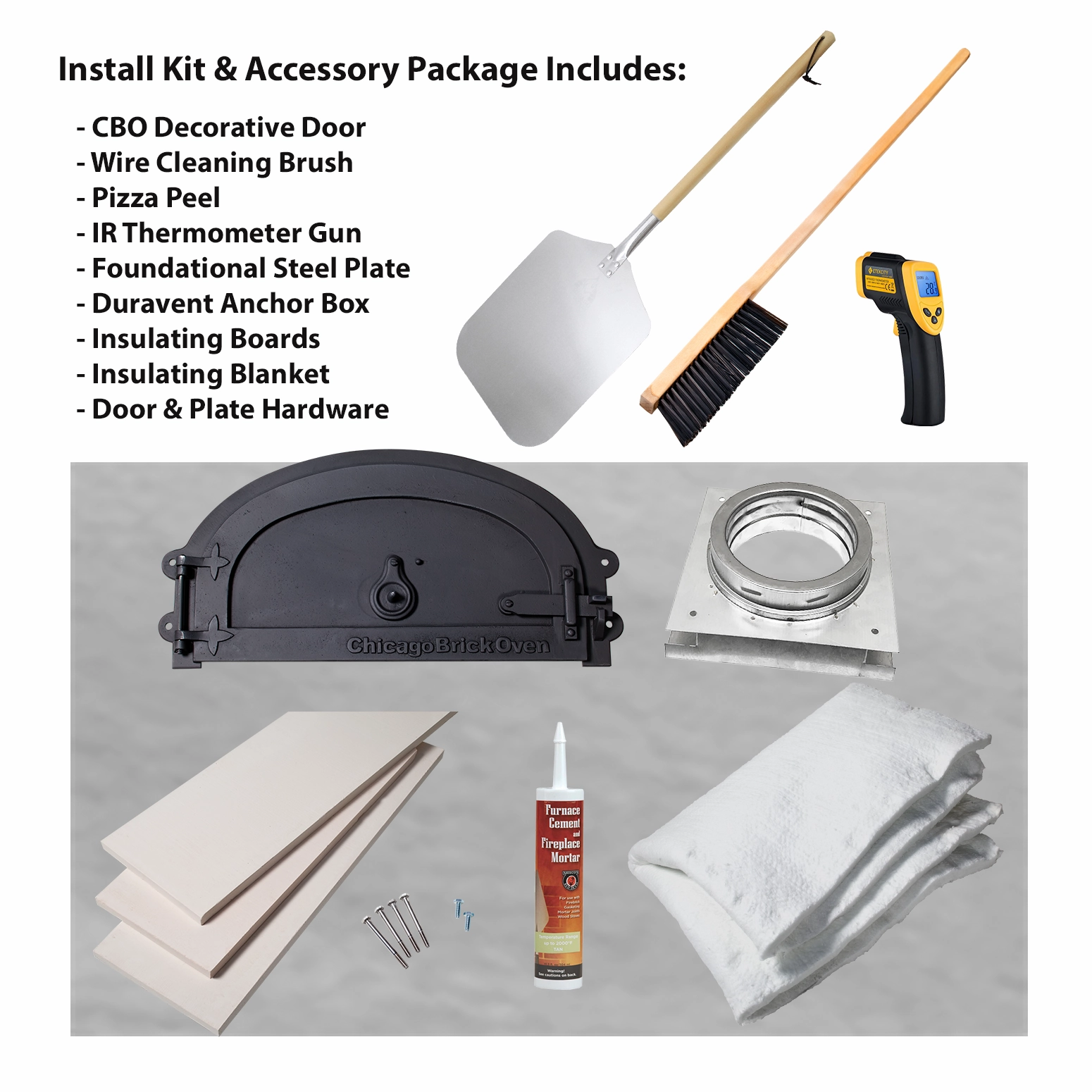 Chicago Brick Oven - CBO 750 DIY Kit | Wood Fired Pizza Oven | Our Most Popular Bundle | 38 x 28 Cooking Surface
