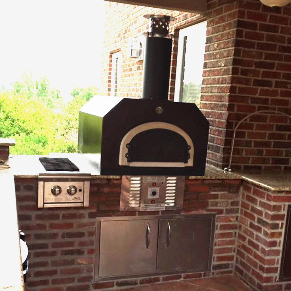 Chicago Brick Oven - CBO 750 Hybrid Countertop Pizza Oven (Residential) No SKIRT | Dual Fuel (Gas and Wood)
