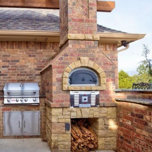Chicago Brick Oven - CBO 750 Hybrid Pizza Oven DIY Kit (Commercial) |  Dual-Fuel (Gas and Wood)