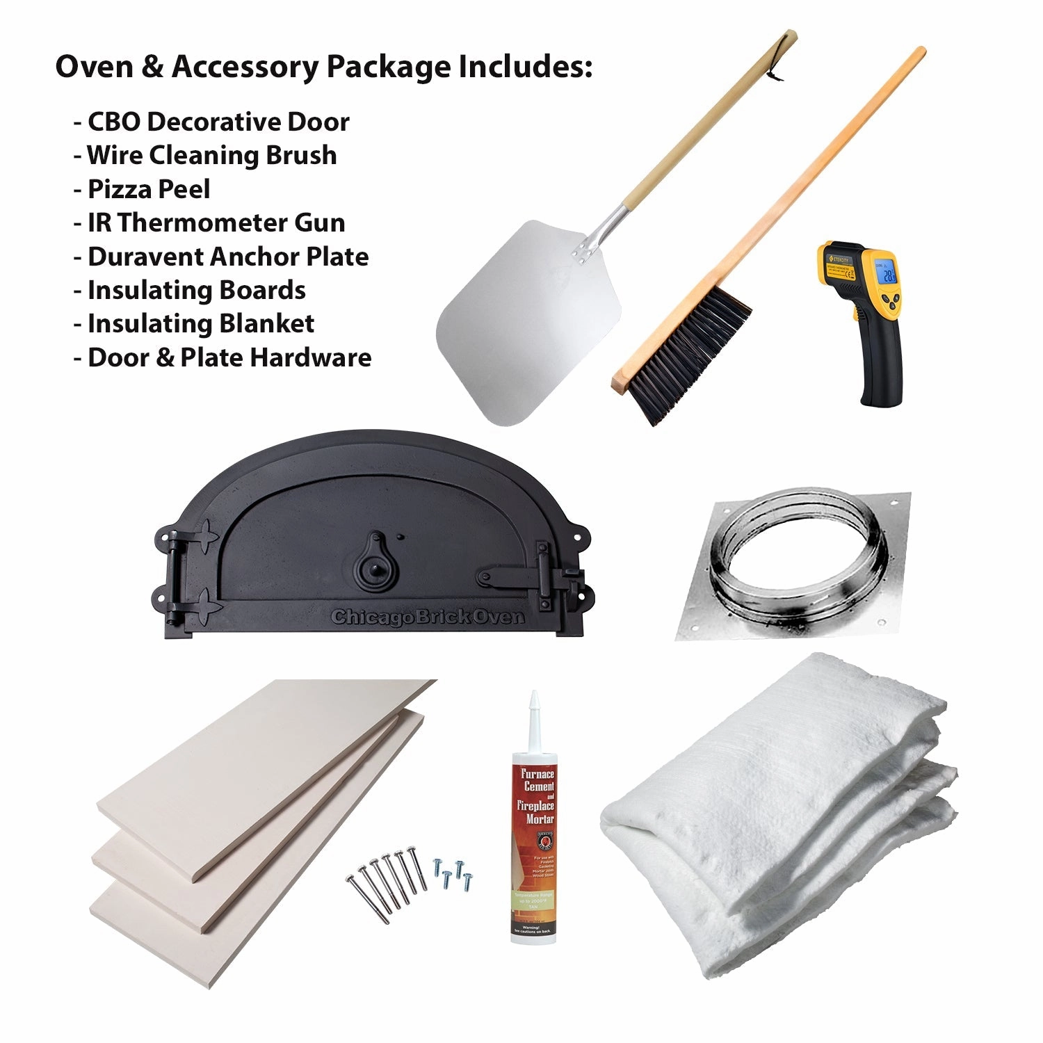 Chicago Brick Oven - CBO 750 Hybrid Pizza Oven DIY Kit (Commercial) |  Dual-Fuel (Gas and Wood)