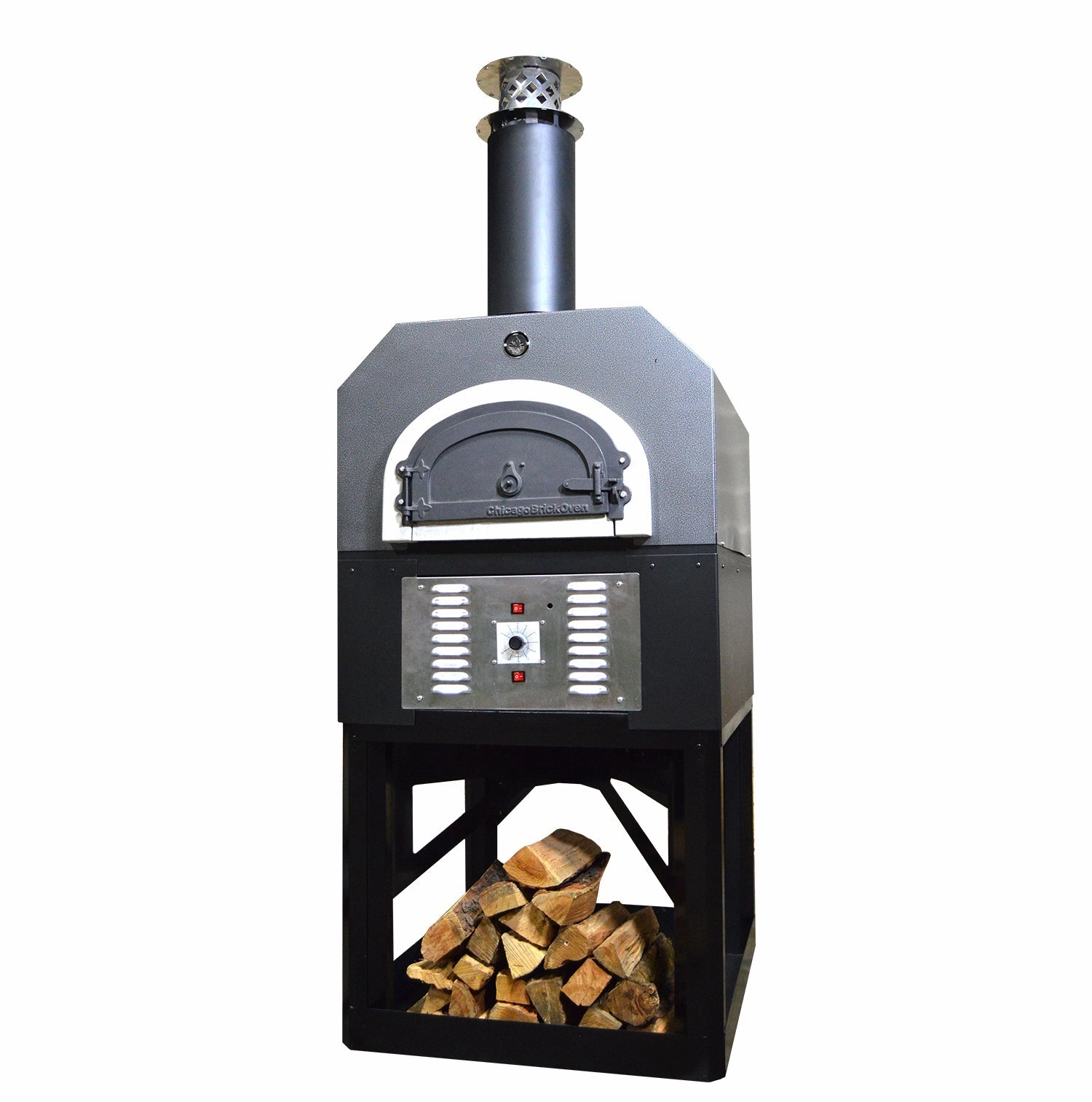 Chicago Brick Oven - CBO 750 Hybrid Pizza Oven with Stand (Residential) | Dual Fuel (Gas and Wood)