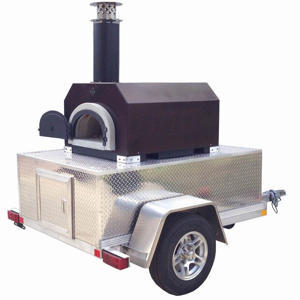 Chicago Brick Oven - CBO 750 Tailgater | Wood Fired Pizza Oven Trailer | 38 X 28 cooking surface | 2-3 - 10 pizzas at a time | 50-60 pizzas an hour