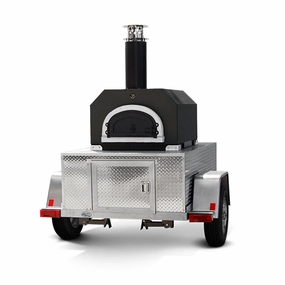 Chicago Brick Oven - CBO 750 Tailgater | Wood Fired Pizza Oven Trailer | 38 X 28 cooking surface | 2-3 - 10 pizzas at a time | 50-60 pizzas an hour