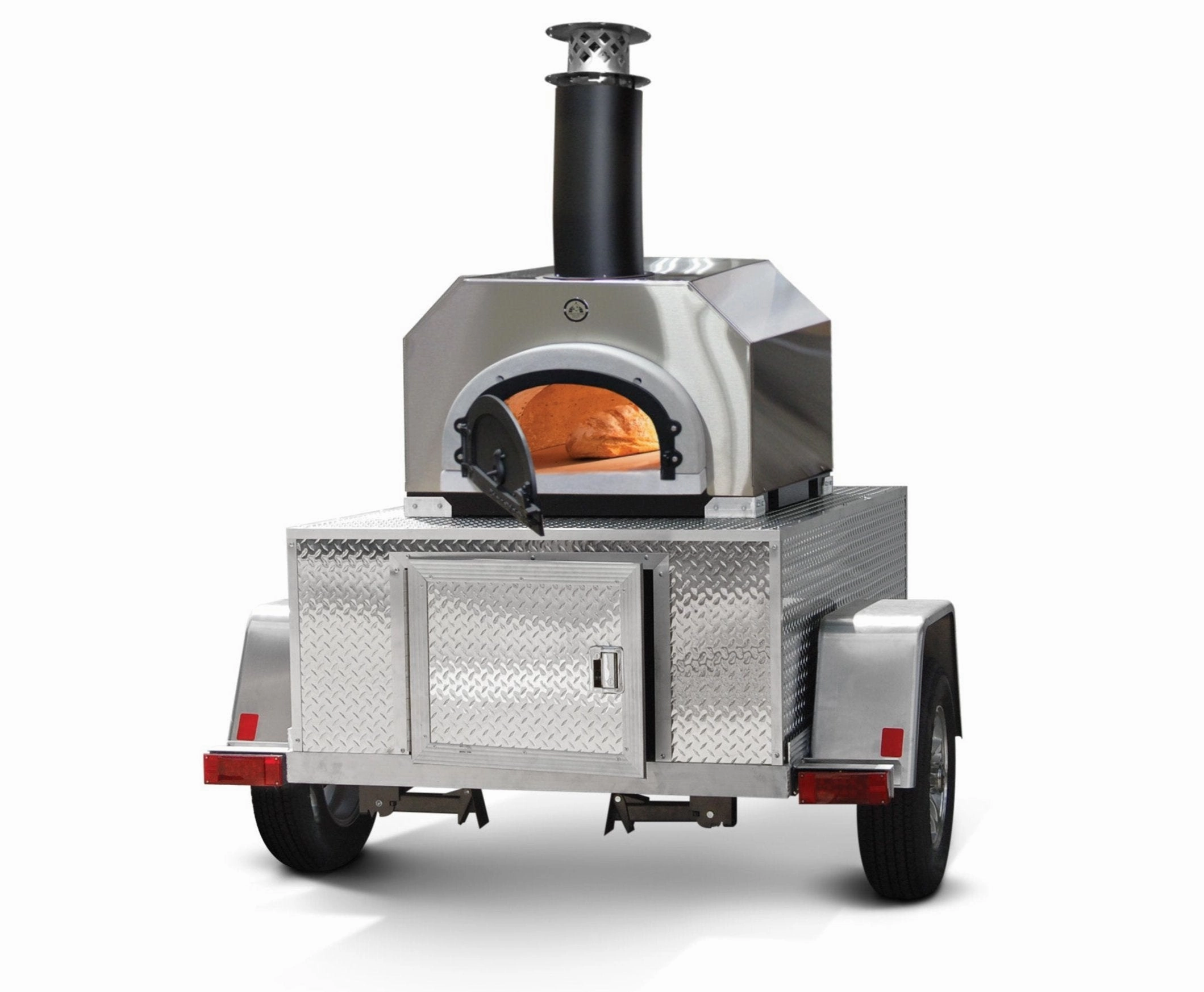 Chicago Brick Oven - CBO 750 Tailgater | Wood Fired Pizza Oven Trailer | 38 X 28 cooking surface | 2-3 - 10 pizzas at a time | 50-60 pizzas an hour