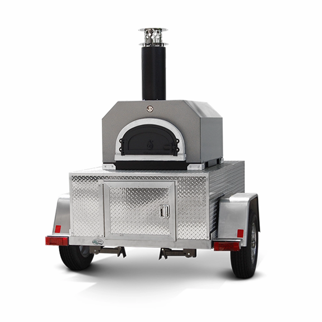 Chicago Brick Oven - CBO 750 Tailgater | Wood Fired Pizza Oven Trailer | 38 X 28 cooking surface | 2-3 - 10 pizzas at a time | 50-60 pizzas an hour