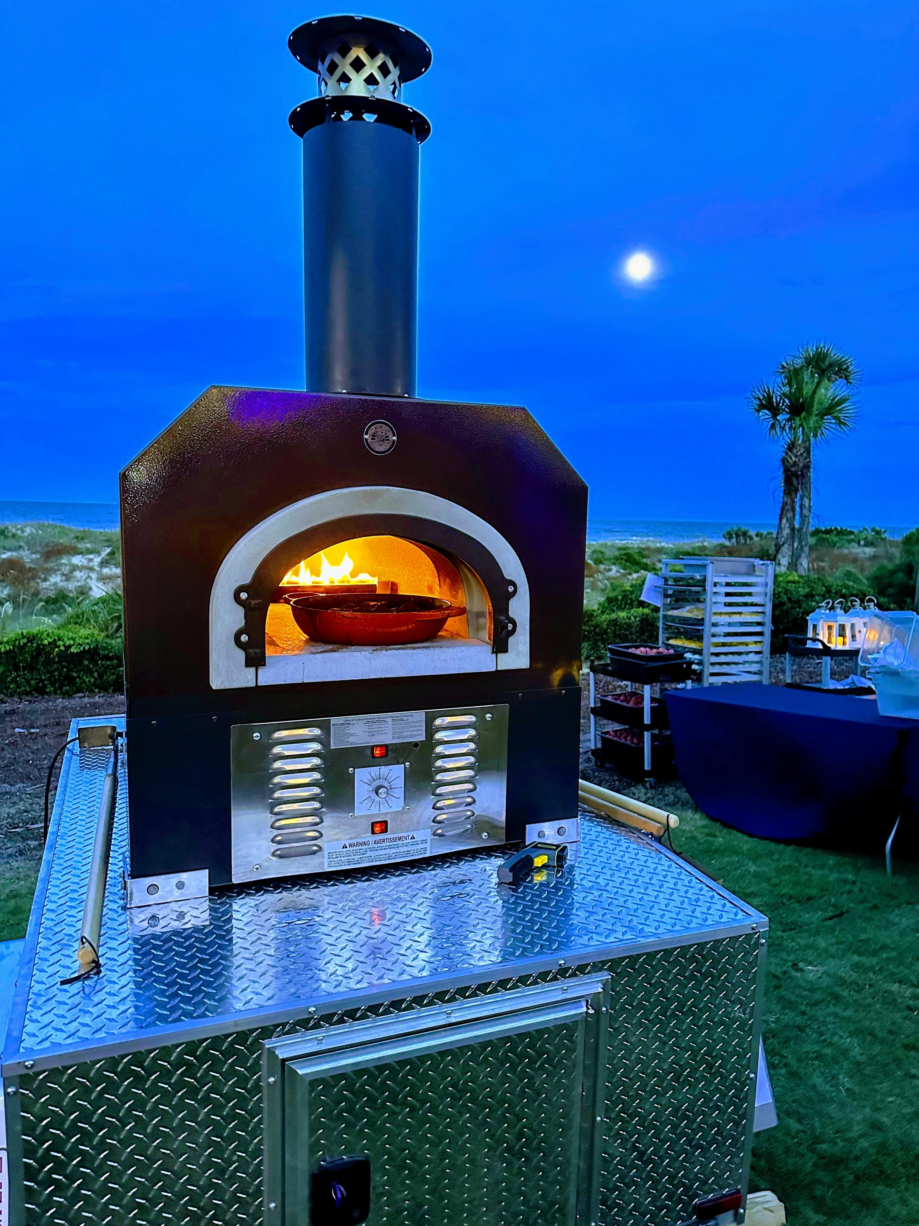 Chicago Brick Oven - CBO 750 Tailgater | Wood Fired Pizza Oven Trailer | 38 X 28 cooking surface | 2-3 - 10 pizzas at a time | 50-60 pizzas an hour