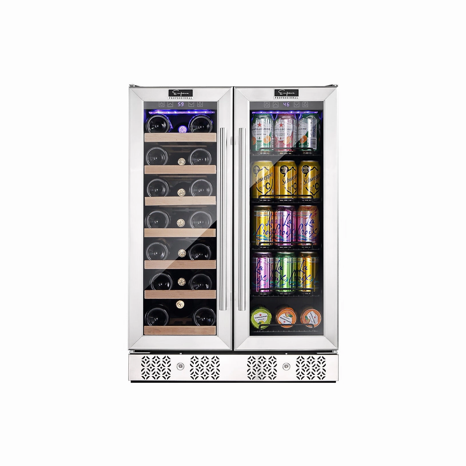Empava 24 Dual Zone Wine Cooler & Beverage Fridge BR03D