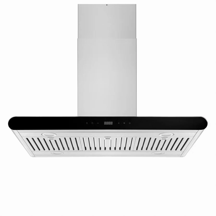 Empava 36 in. 400 CFM Island Wall Mount Ducted Range Hood 36RH10