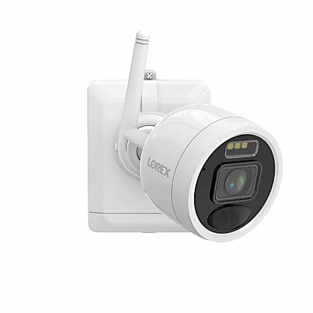 Lorex L42481-4AA4-E 2K 4.0-MP 8-Camera-Capable 1-TB NVR System with 4 Outdoor Wi-Fi Battery Security Cameras. White. L42481-4AA4-E