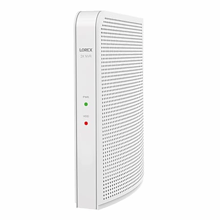 Lorex L42481-4AA4-E 2K 4.0-MP 8-Camera-Capable 1-TB NVR System with 4 Outdoor Wi-Fi Battery Security Cameras. White. L42481-4AA4-E