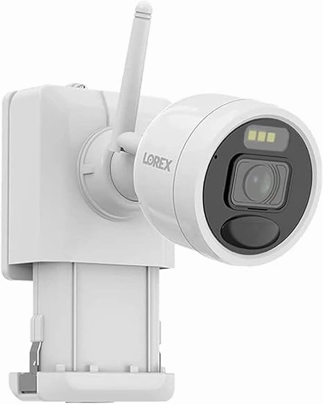 Lorex L4248D-4AA4-E 2K 4.0-MP 8-Camera-Capable 32-GB NVR System with 4 Outdoor Wi-Fi Battery Security Cameras. White. L4248D-4AA4-E