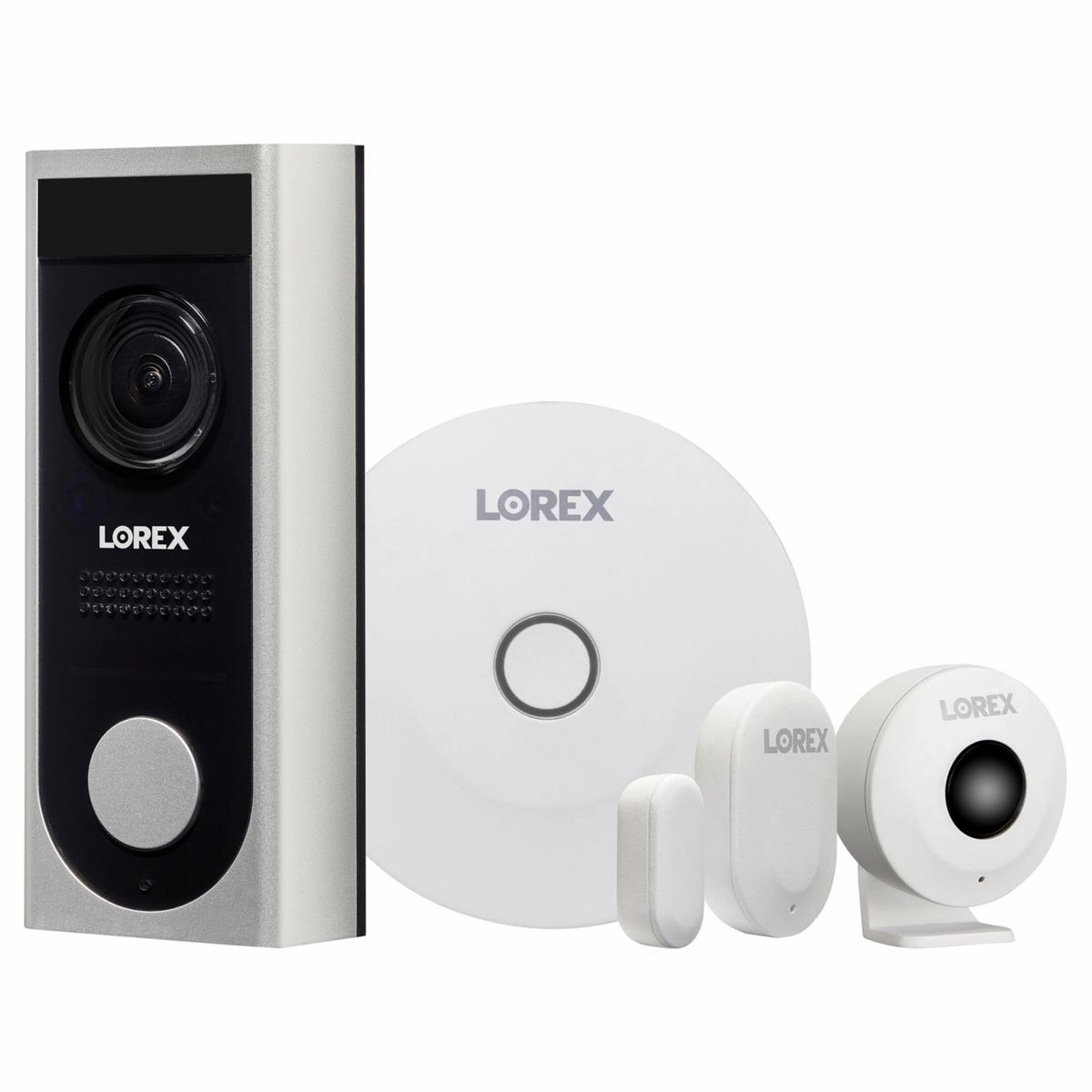 Lorex SS-K2 Home Monitoring Kit with 1080p Full HD Video Doorbell with Chime. Motion Sensor. and Door/Window Sensor