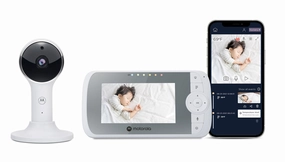 Motorola VM64 Connect 4.3 Connected Manual Pan/Tilt 1080p Video Baby Monitor