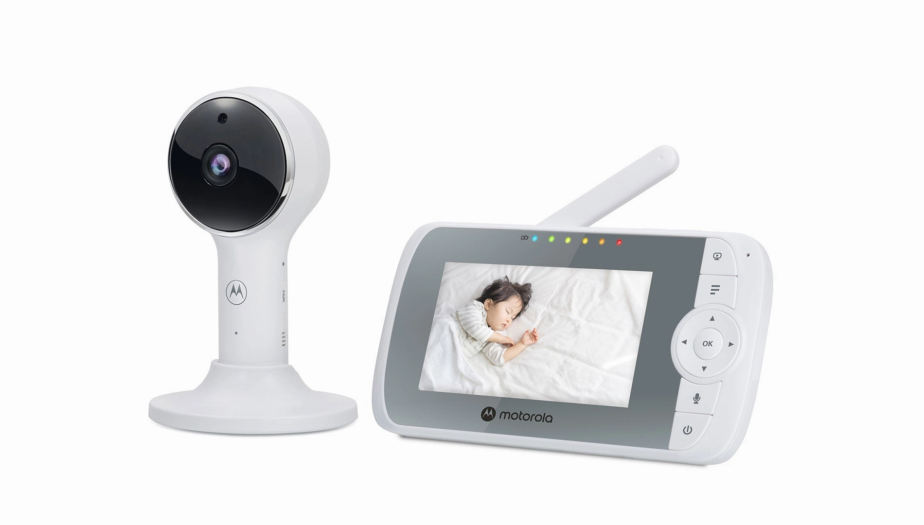 Motorola VM64 Connect 4.3 Connected Manual Pan/Tilt 1080p Video Baby Monitor