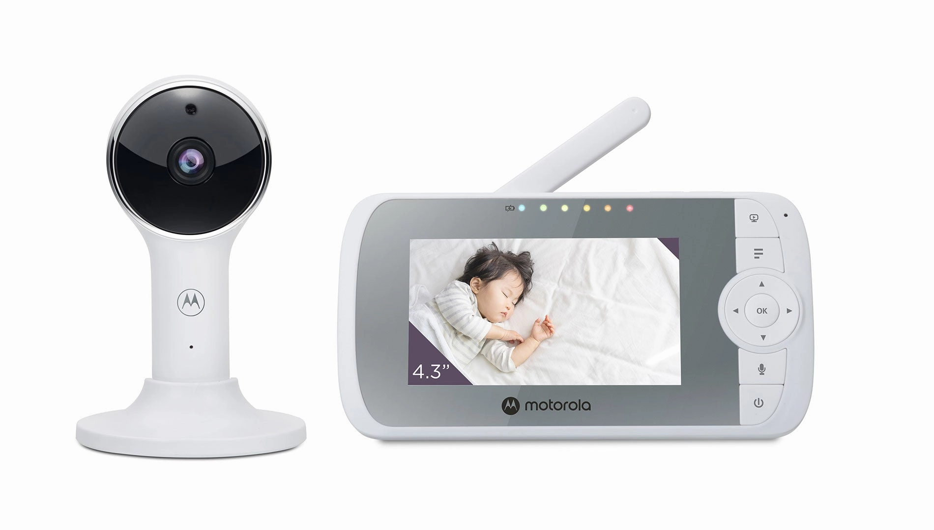 Motorola VM64 Connect 4.3 Connected Manual Pan/Tilt 1080p Video Baby Monitor