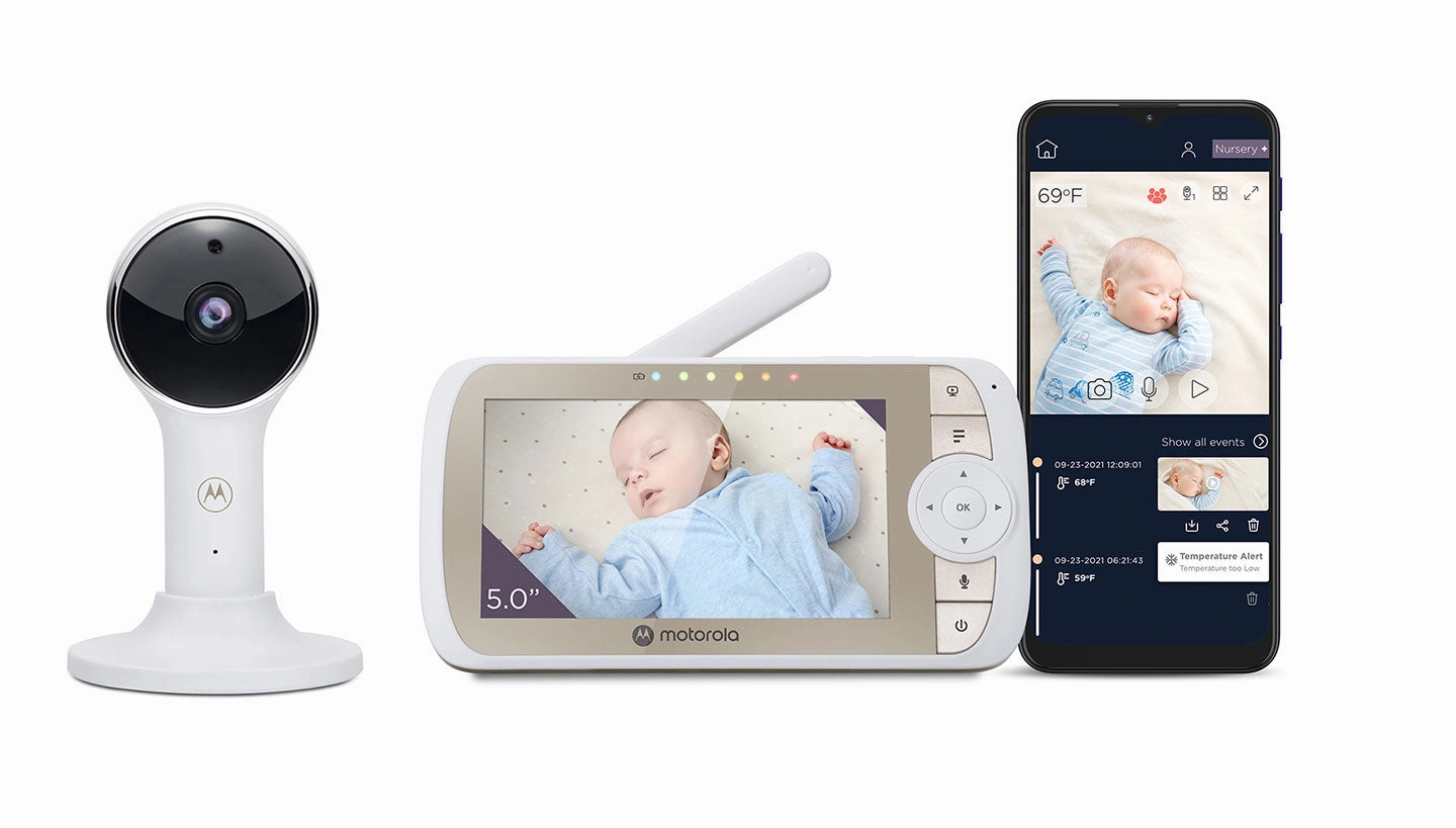 Motorola VM65 Connect 5 Connected Manual Pan/Tilt 1080p Video Baby Monitor