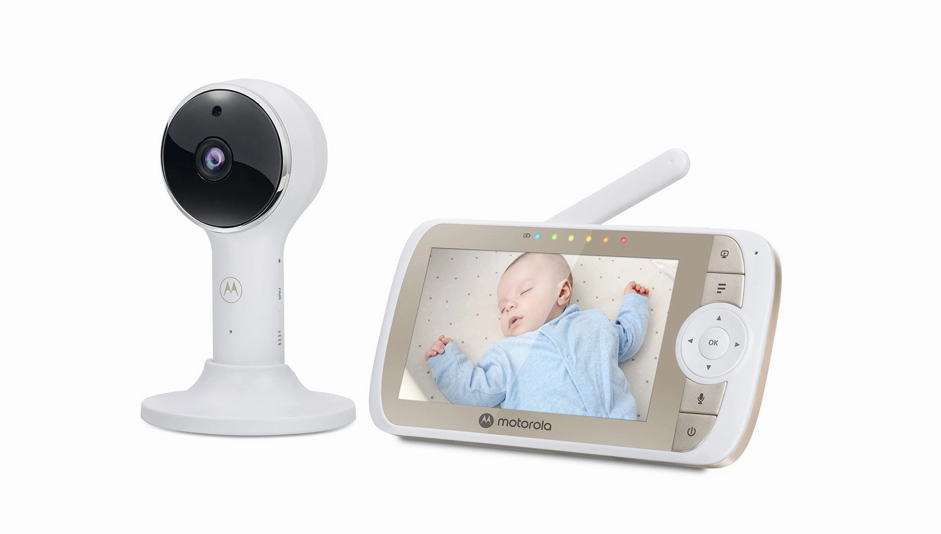 Motorola VM65 Connect 5 Connected Manual Pan/Tilt 1080p Video Baby Monitor
