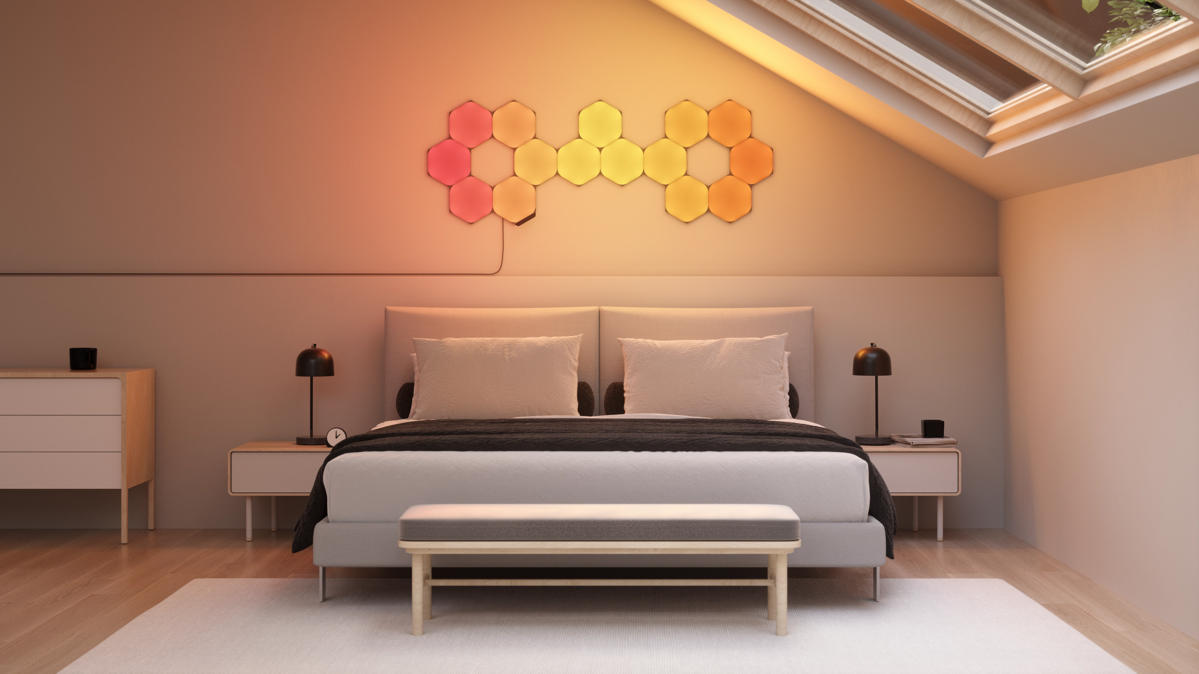 Nanoleaf - Black Hexagons Smarter Kit 15PK
