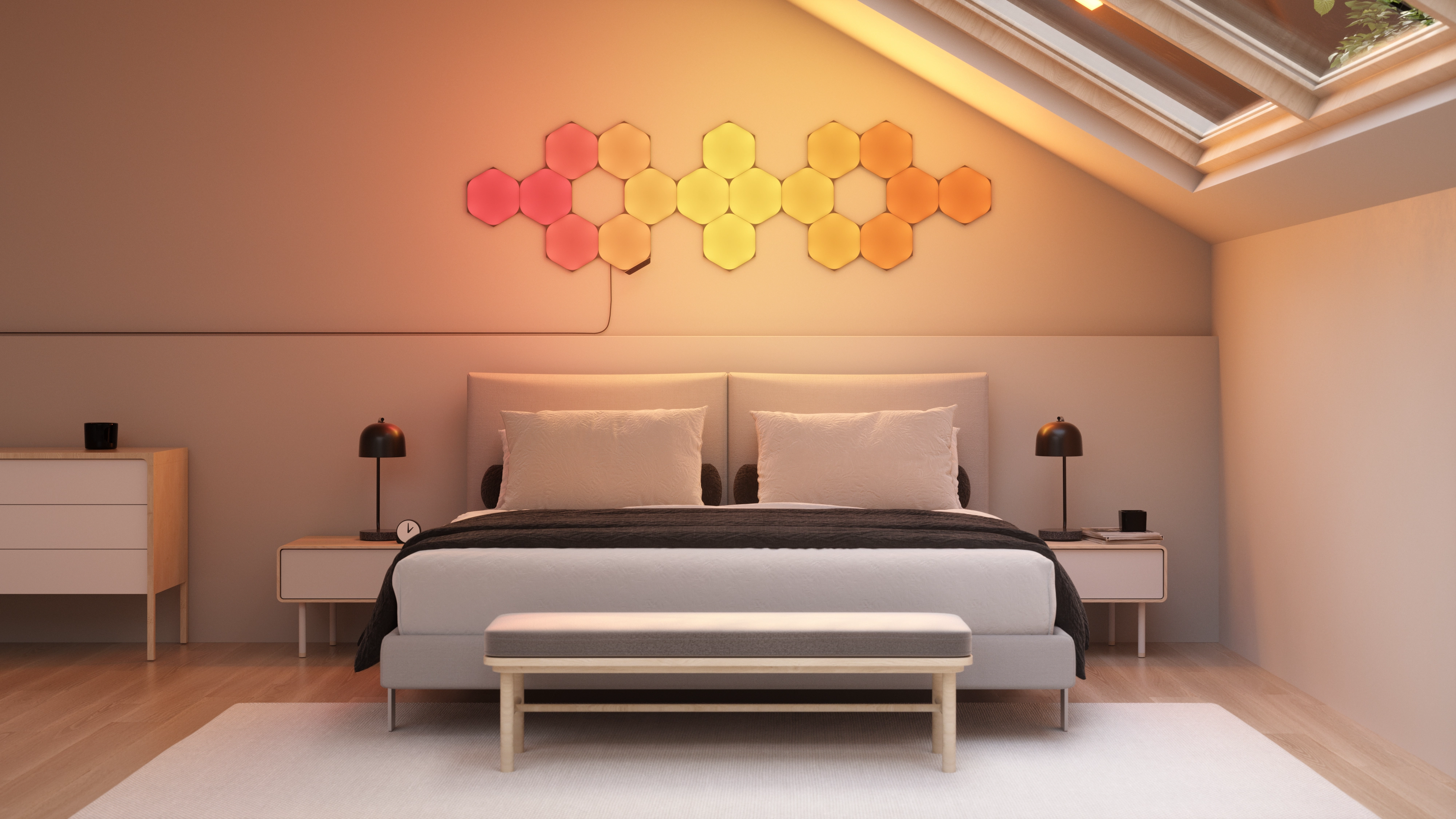 Nanoleaf - Black Hexagons Smarter Kit 18PK