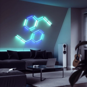 Nanoleaf - Lines 18PK   Flex Linker Soft Bundle