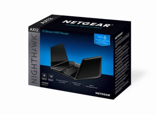 Nighthawk 12-Stream Dual-Band WiFi 6 Router (up to 6Gbps) with NETGEAR Armor. MU-MIMO. USB 3.0 ports