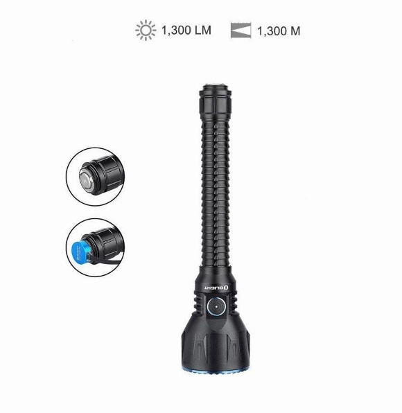 Olight Javelot Turbo High-Lumen Tactical Long Distance Flashlight - 1.300 meters