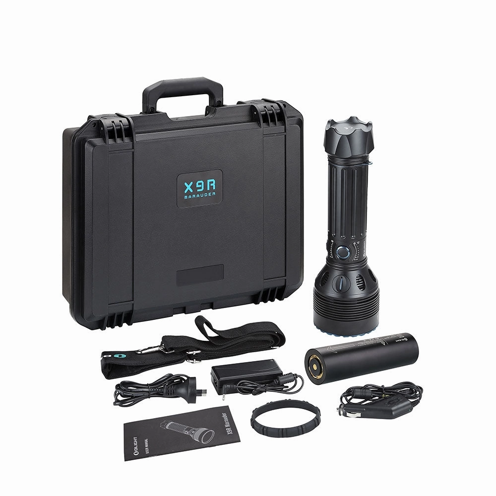 Olight X9R Marauder - 25.000 Lumens - Powerful Search Flashlight