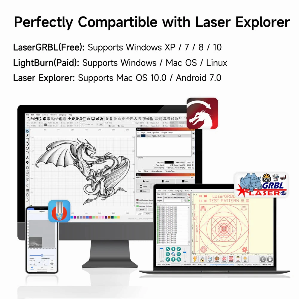 Ortur LM3 Laser Engraving & Cutting Machine 20.000mm/min 10W