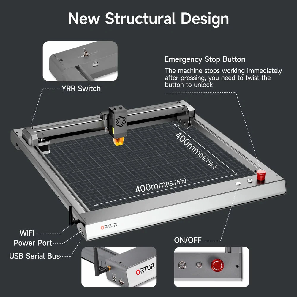 Ortur LM3 Laser Engraving & Cutting Machine 20.000mm/min 10W