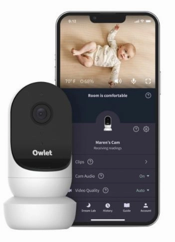 Owlet Cam 2 Wi-Fi Smart Baby Monitor with 1080p Full HD Video